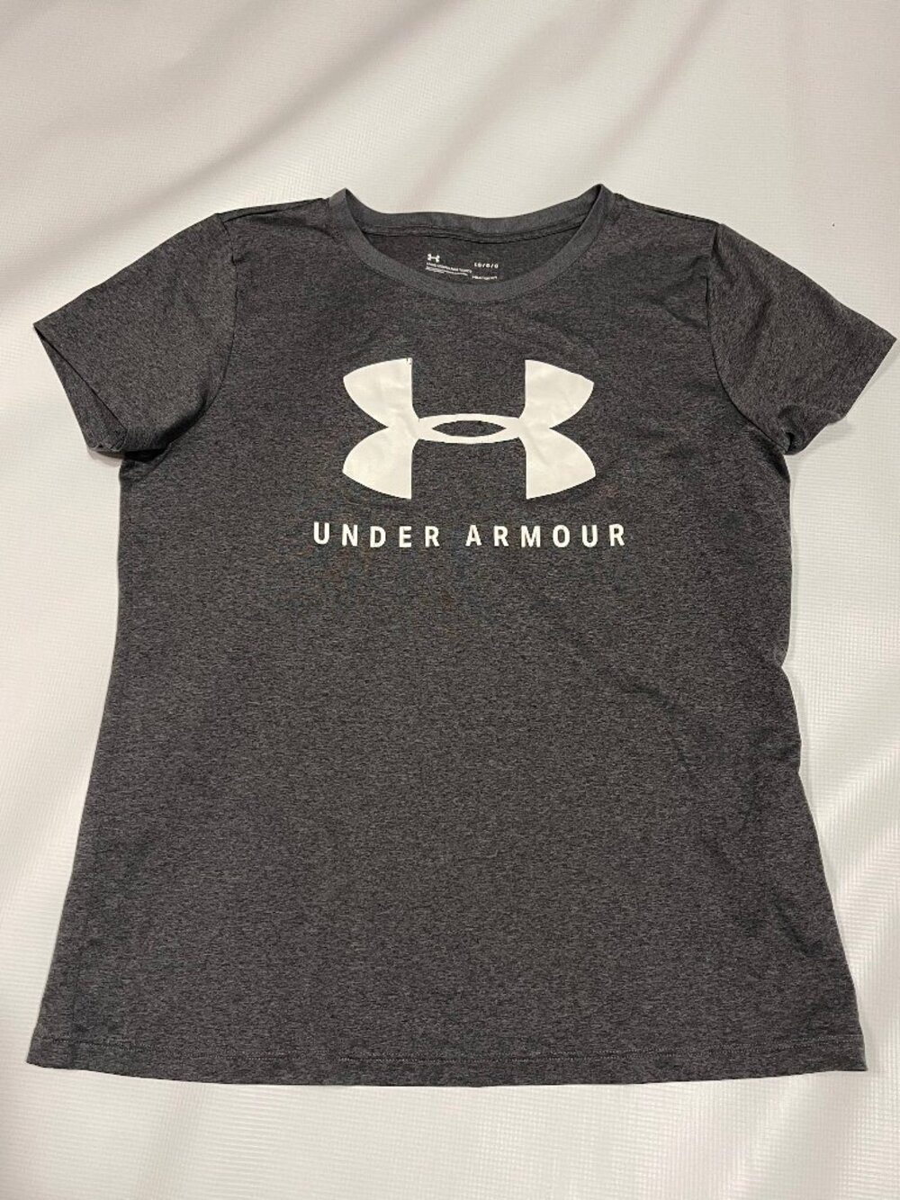 Under Armour Women's Sportstyle Graphic T-Shirt, Charcoal Grey Heather, Size L
